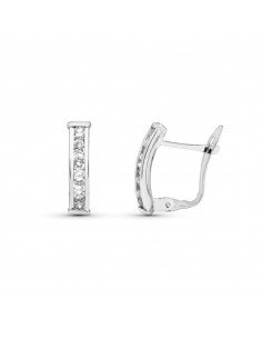 9K PENDIENTES ORO BLANCO...