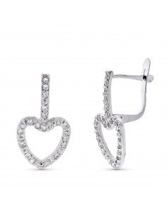 9K PENDIENTES ORO BLANCO...
