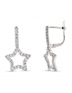 9K PENDIENTES ORO BLANCO...