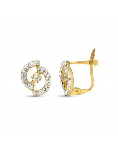 9K PENDIENTES ORO BICOLOR...