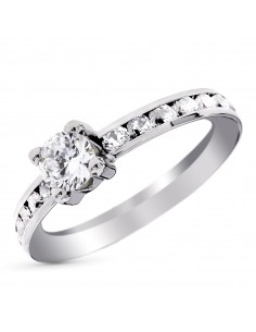 9K SOLITARIO ORO BLANCO CON...