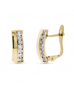 9K PENDIENTES ORO BICOLOR...