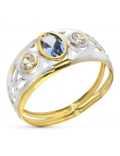 9K SORTIJA ORO BICOLOR...
