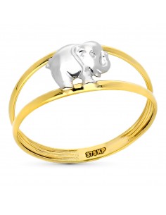 9K SORTIJA ORO BICOLOR...