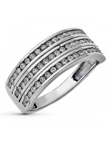 9K SORTIJA ORO BLANCO CIRCONITAS 8 MM