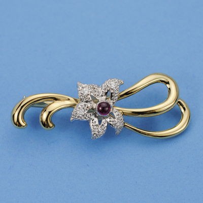 18K BROCHE ORO BICOLOR 2...