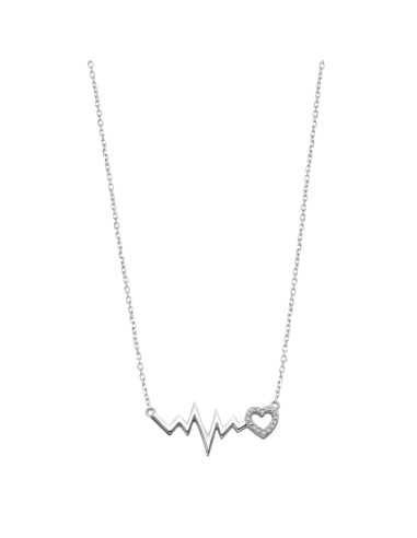 COLLAR CORAZÓN PURE ESSENTIAL PLATA,...