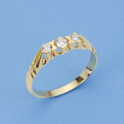 18K SORTIJA TRESILLO ORO... 2