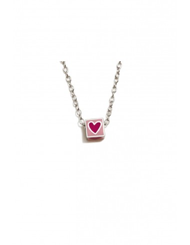 COLGANTE CUBO CORAZON ROSA