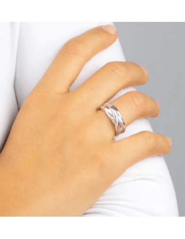 Anillo Plata tres tiras X262521214