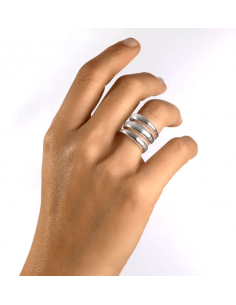 Anillo acabado Plata Tiras... 2