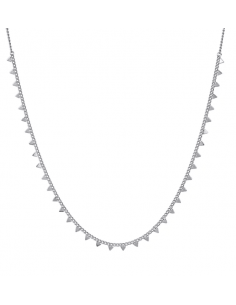 Collar Plata Triangulos...