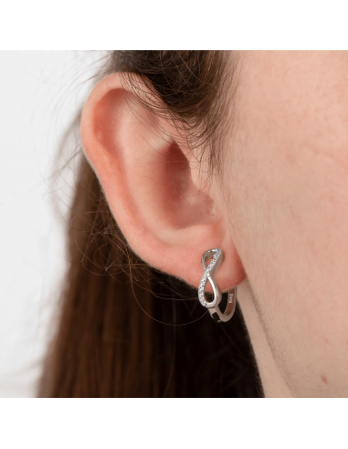 PENDIENTES INFINITO LOTUS SILVER...