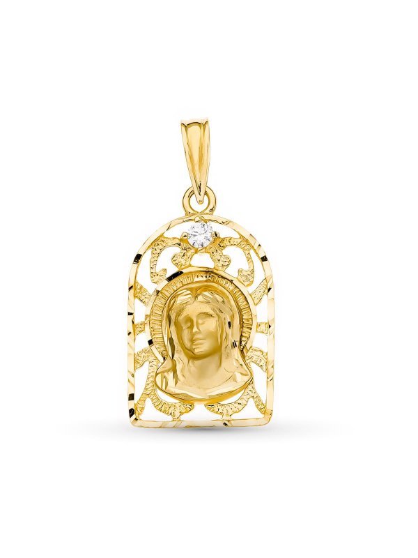 18K MEDALLA ORO AMARILLO VIRGEN NIÑA...