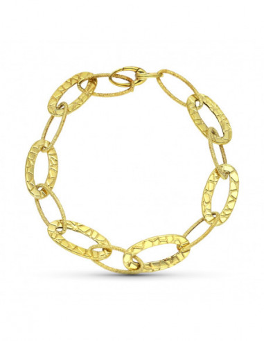 18K PULSERA ORO AMARILLO ESLABONES...