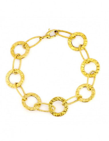 18K PULSERA ORO AMARILLO ESLABONES