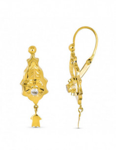 18K PENDIENTES ORO AMARILLO...