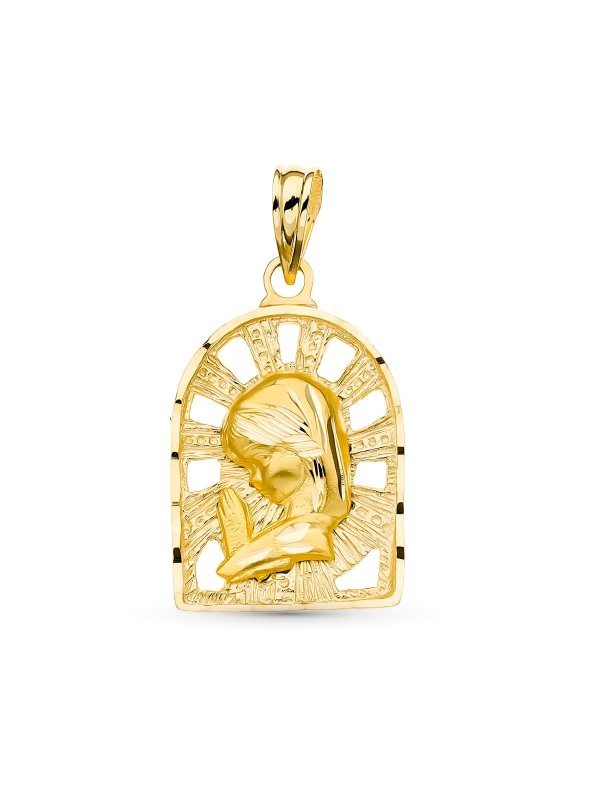18K MEDALLA ORO AMARILLO VIRGEN NIÑA...