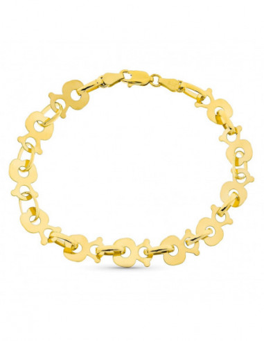 18K PULSERA ORO AMARILLO OSO S. 20 CM