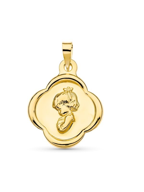 18K MEDALLA ORO AMARILLO VIRGEN NIÑA...