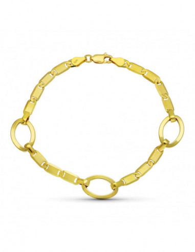 18K PULSERA ORO AMARILLO ESLABONES
