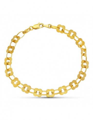 18K PULSERA ORO AMARILLO FLORES