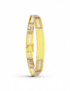 18K ESCLAVA ORO BICOLOR...