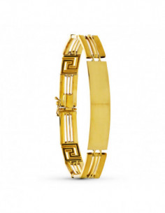 18K ESCLAVA ORO BICOLOR...