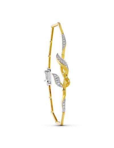 18K PULSERA ORO BICOLOR...