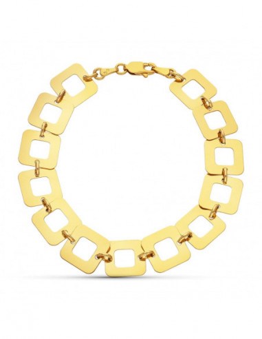 18K PULSERA ORO AMARILLO ESLABONES...