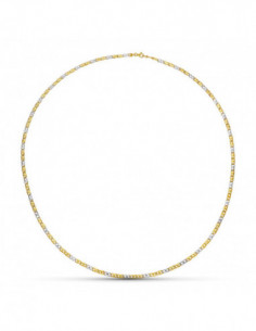 18K CADENA ORO BICOLOR...