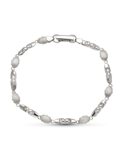 18K PULSERA ORO BLANCO...