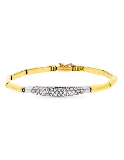 18K PULSERA ORO BICOLOR...