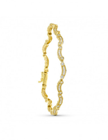18K PULSERA ORO AMARILLO CIRCONITAS