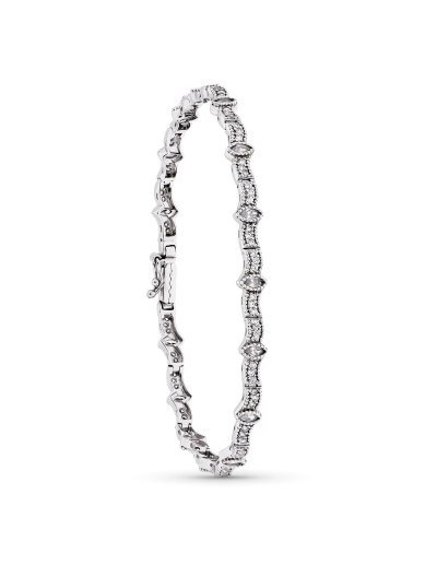 18K PULSERA ORO BLANCO Y...