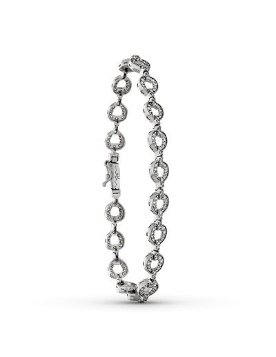 18K PULSERA ORO BLANCO...
