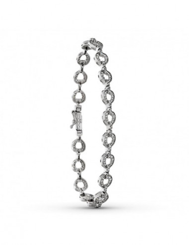 18K PULSERA ORO BLANCO CIRCONITAS