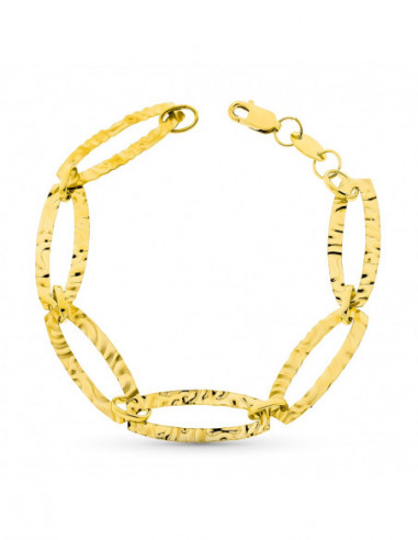 18K PULSERA ORO AMARILLO ESLABONES...
