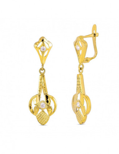 18K PENDIENTES CUBANAS