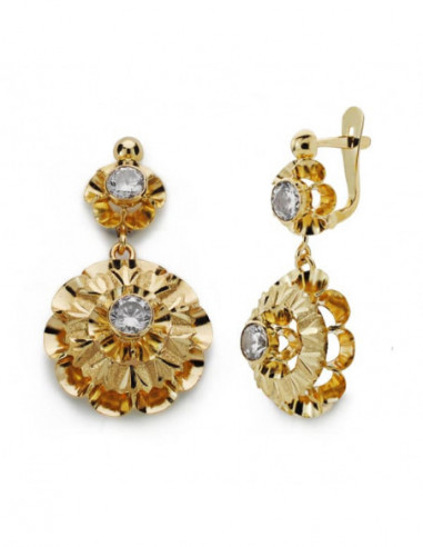 18K PENDIENTES CUBANAS