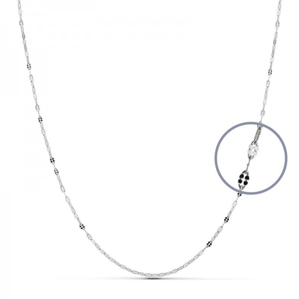 18K CADENA MACIZA ORO BLANCO...