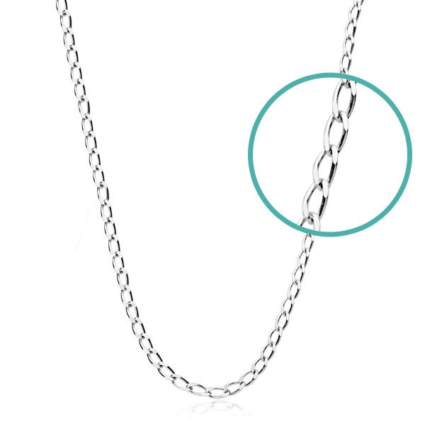 18K CADENA MACIZA ORO BLANCO BILBAO 1...