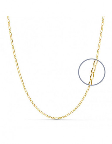 18K CADENA MACIZA BILBAO 50 CM 1.5 MM