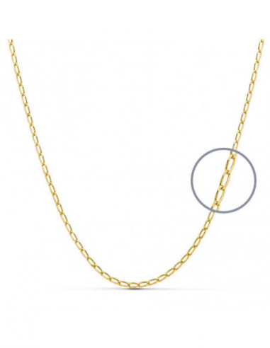 18K CADENA MACIZA BILBAO 50 CM 1.5 MM