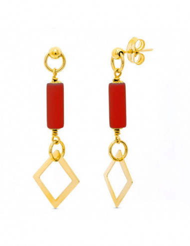 18K PENDIENTES ORO AMARILLO CORALINA...