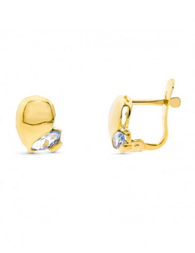 18K PENDIENTES ORO AMARILLO PIEDRA...