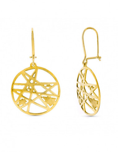 18K PENDIENTES ORO AMARILLO REDONDOS...