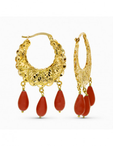 18K AROS ORO AMARILLO TALLADOS...