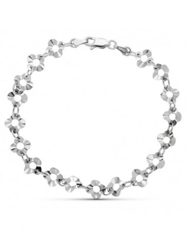 18K PULSERA ORO BLANCO MOTIVOS.