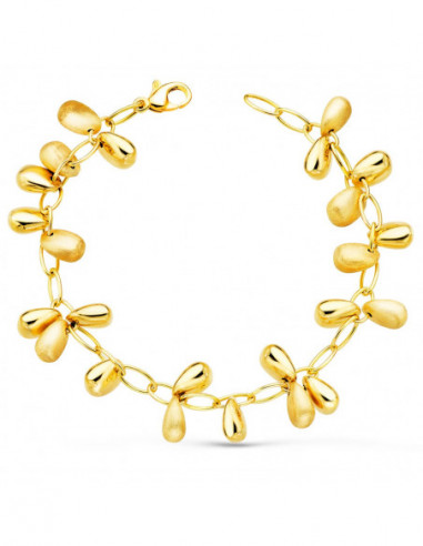 18K PULSERA ORO AMARILLO ESLABONES...